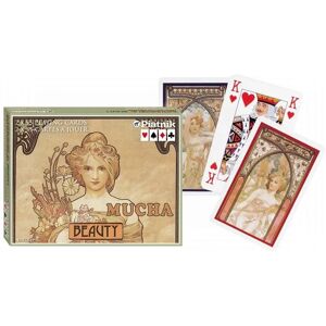 Piatnik Zolík (Canasta) - Mucha: Beauté - Cartes à jouer Piatnik Zolík (Canasta) - Mucha: Beauté - Cartes à jouer
