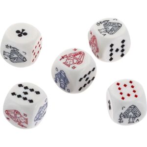 Piatnik Poker Dobbelstenen Set - 5 stuks 16mm Bordspel Piatnik Poker Dobbelstenen Set - 5 stuks 16mm Bordspel