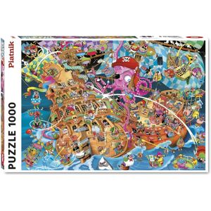 PIATNIK Roze Piraten 1000-stuk Puzzel - Puzzle Type PIATNIK Roze Piraten 1000-stuk Puzzel - Puzzle Type