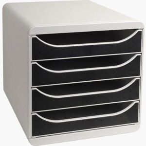 Exacompta 310014D Office Drawer Unit - 4 Drawers - Grey Exacompta 310014D Office Drawer Unit - 4 Drawers - Grey