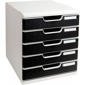 Exacompta Model 301014D Desk Organizer - Black / Grey Exacompta Model 301014D Desk Organizer - Black / Grey