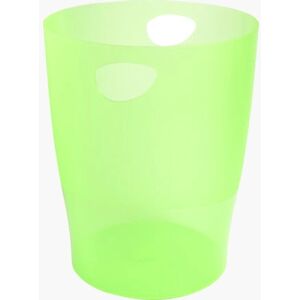 Exacompta 45397D Waste Container - 15L, Green, Durable Plastic Exacompta 45397D Waste Container - 15L, Green, Durable Plastic