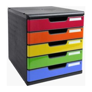 Exacompta 301798D Unité de tiroirs de bureau - Noir - Publicité Exacompta 301798D Unité de tiroirs de bureau - Noir - Publicité