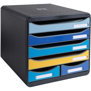 Exacompta 3124202D Desk Drawer Organizer - Black, Blue, Yellow Exacompta 3124202D Desk Drawer Organizer - Black, Blue, Yellow