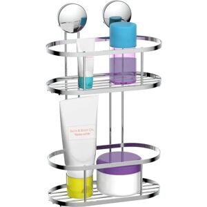 EISL Edelstahl Duschregal - 2 Etagen Chrom Badezimmer Organizer EISL Edelstahl Duschregal - 2 Etagen Chrom Badezimmer Organizer