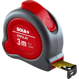 SOLA Mètre ruban en acier 3m - Classe de précision II SOLA Mètre ruban en acier 3m - Classe de précision II