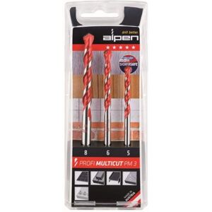 Alpen MultiCut - 3-Piece Metal Hard Tips Drill Set Alpen MultiCut - 3-Piece Metal Hard Tips Drill Set