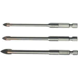 Alpen Profi Glass Drill Set - 3pcs, 5/6/8mm - Glass, Tile, Porcelain Alpen Profi Glass Drill Set - 3pcs, 5/6/8mm - Glass, Tile, Porcelain
