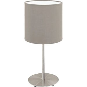 Eglo Pasteri Satin Nikkel Taupe Bordlampe - Bordlampe Eglo Pasteri Satin Nikkel Taupe Bordlampe - Bordlampe
