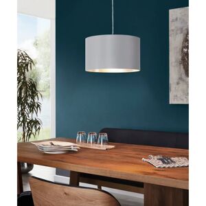 Eglo Maserlo Grey Fabric Shade Ceiling Light - Ceiling Light Eglo Maserlo Grey Fabric Shade Ceiling Light - Ceiling Light