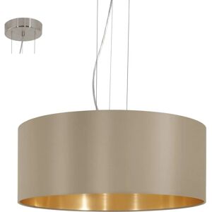 Eglo Maserlo Grey Fabric Shade Ceiling Light - Ceiling Light Eglo Maserlo Grey Fabric Shade Ceiling Light - Ceiling Light