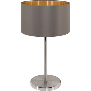 Lampe de table Eglo Maserlo Nickel Cappuccino Or - Lampe de table Lampe de table Eglo Maserlo Nickel Cappuccino Or - Lampe de table