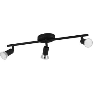 EGLO Modern Black Steel 3-Spot Ceiling Light - Ceiling Type EGLO Modern Black Steel 3-Spot Ceiling Light - Ceiling Type