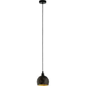 Eglo Roccaforte Suspension Light - 40W, Black & Gold Eglo Roccaforte Suspension Light - 40W, Black & Gold