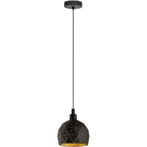 Eglo Roccaforte Suspension Light - 40W, Black & Gold Eglo Roccaforte Suspension Light - 40W, Black & Gold