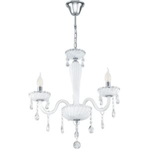 Eglo Carpento Pendant Light - Adjustable, White/Chrome, 39112 Eglo Carpento Pendant Light - Adjustable, White/Chrome, 39112