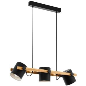 Eglo Hornwood Svart taklampa - 3 ljus, E27 Eglo Hornwood Svart taklampa - 3 ljus, E27
