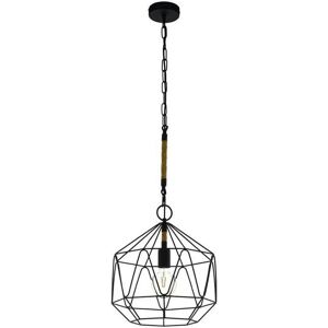 Eglo Cottingham Vintage Pendant Light - E27, 110cm, Black Eglo Cottingham Vintage Pendant Light - E27, 110cm, Black