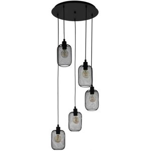 Eglo Wrington Black Pendant Light - Vintage Retro Ceiling Fixture Eglo Wrington Black Pendant Light - Vintage Retro Ceiling Fixture