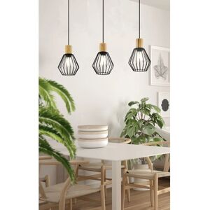 Eglo Palmorla Suspension Lighting - E27, Brown & Black, 110×76 cm Eglo Palmorla Suspension Lighting - E27, Brown & Black, 110×76 cm