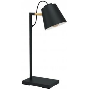 Lampe de table EGLO Lacey Noir Marron - E27 40W Design Nordique Moderne Lampe de table EGLO Lacey Noir Marron - E27 40W Design Nordique Moderne