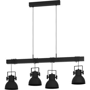 EGLO Shirebrook Taklampe - Justerbar av stål og tre - E27 EGLO Shirebrook Taklampe - Justerbar av stål og tre - E27