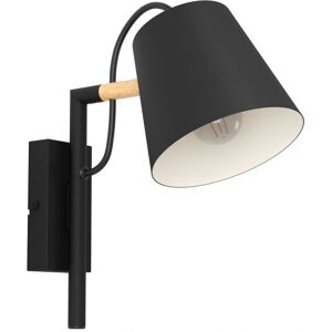 Applique Murale EGLO LACEY E14 - Dimmable, Noire, Crème, Bois - Publicité Applique Murale EGLO LACEY E14 - Dimmable, Noire, Crème, Bois - Publicité