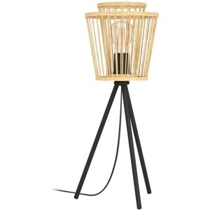 EGLO HYKEHAM Bamboe Tafellamp - E27 40W - Zwart EGLO HYKEHAM Bamboe Tafellamp - E27 40W - Zwart