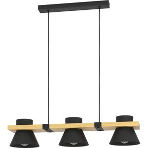 EGLO MACCLES Pendant Light - Metal and Wood - Adjustable Height EGLO MACCLES Pendant Light - Metal and Wood - Adjustable Height