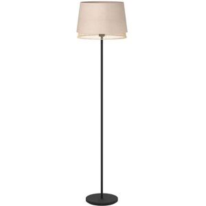 EGLO Gulvlampe - E27 40W - Sort & Træ EGLO Gulvlampe - E27 40W - Sort & Træ