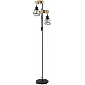 EGLO Townshend 5 Stehlampe - Modernes Holz- und Schwarzes Design EGLO Townshend 5 Stehlampe - Modernes Holz- und Schwarzes Design