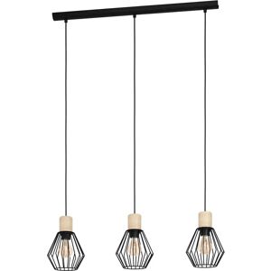 EGLO PALMORLA Vintage Hanging Lamp - Steel & Wood EGLO PALMORLA Vintage Hanging Lamp - Steel & Wood