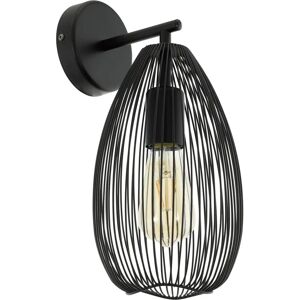 Eglo Lighting Clevedon E27 Wandleuchte - Schwarz Stahl Finish Eglo Lighting Clevedon E27 Wandleuchte - Schwarz Stahl Finish
