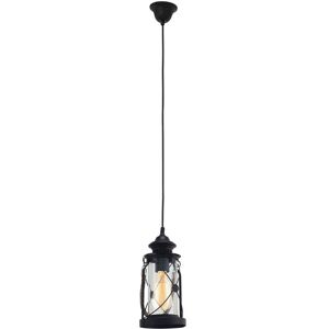 Eglo Vintage Pendant Light - E27, 14cm, Black, Rustic Style Eglo Vintage Pendant Light - E27, 14cm, Black, Rustic Style