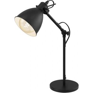 Eglo Priddy Table Lamp - Vintage Industrial Style - E27 Black Eglo Priddy Table Lamp - Vintage Industrial Style - E27 Black