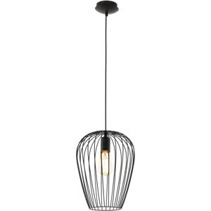 Eglo Newtown Pendant Light - Vintage Style, Black Steel Finish, 27.5cm Eglo Newtown Pendant Light - Vintage Style, Black Steel Finish, 27.5cm