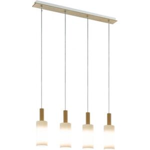 EGLO Oakham Taklampa - Satinerat glas, Trä, Stål - Modern vintage EGLO Oakham Taklampa - Satinerat glas, Trä, Stål - Modern vintage