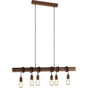 Eglo 49859 Antique Brown Steel Pendant Light - Pendant Light Eglo 49859 Antique Brown Steel Pendant Light - Pendant Light