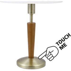 Eglo Solo 1 Table Lamp - Antique Brass, Walnut, E14 - Table Lamp Eglo Solo 1 Table Lamp - Antique Brass, Walnut, E14 - Table Lamp