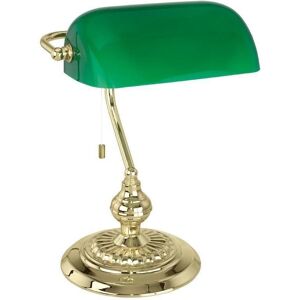 Eglo Banker Green Brass Table Lamp - E27 60W Eglo Banker Green Brass Table Lamp - E27 60W