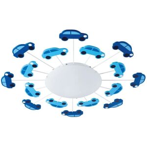EGLO VIKI 1 Ceiling Light - Suitable for Kids' Room, 60W, Blue & White EGLO VIKI 1 Ceiling Light - Suitable for Kids' Room, 60W, Blue & White
