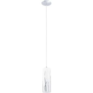 Eglo White Cylindrical Pendant Light - Modern Ceiling Lamp Eglo White Cylindrical Pendant Light - Modern Ceiling Lamp