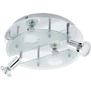 Eglo Cabo 1 LED Plafondlamp - 4 Spots - Chroom - 29cm - Warm Wit Eglo Cabo 1 LED Plafondlamp - 4 Spots - Chroom - 29cm - Warm Wit