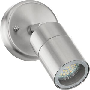 Eglo Stockholm 1 Outdoor Wall Light - Stainless Steel GU10 5W Eglo Stockholm 1 Outdoor Wall Light - Stainless Steel GU10 5W