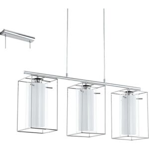 EGLO Loncino White Chrome Modern Ceiling Light - Ceiling Lighting EGLO Loncino White Chrome Modern Ceiling Light - Ceiling Lighting