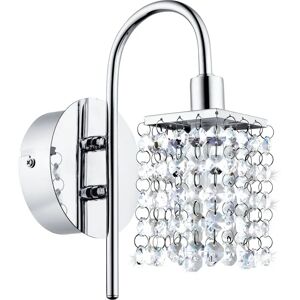 Eglo Almonte Bathroom Wall Light Chrome Crystal Beads - Bathroom Wall Light Eglo Almonte Bathroom Wall Light Chrome Crystal Beads - Bathroom Wall Light