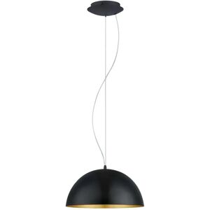 Eglo Gaetano 1 Gold Black Pendant - Pendant Light Eglo Gaetano 1 Gold Black Pendant - Pendant Light