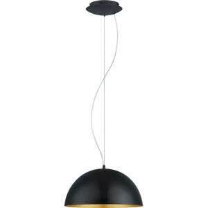 Eglo Gaetano 1 Gold Black Pendant - Pendant Light Eglo Gaetano 1 Gold Black Pendant - Pendant Light