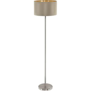EGLO Maserlo Floor Lamp - E27, 60W, Black, Modern Cylindrical EGLO Maserlo Floor Lamp - E27, 60W, Black, Modern Cylindrical
