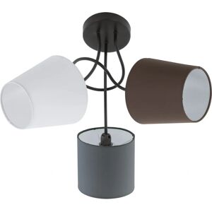 Eglo Almeida Ceiling Lighting - 3-Arm Semi Flush Black Eglo Almeida Ceiling Lighting - 3-Arm Semi Flush Black